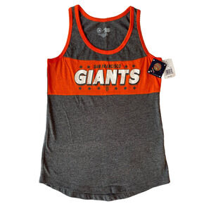 SF Giants Campus Lifestyle Tank Top Women’s XS Gray Orange MLB Baseball NWT